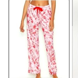 Victorias Secret--satin pajama bottoms. Not sold in store.  SMALL, pink and red.